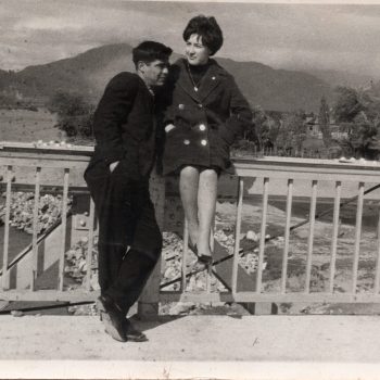 Pareja en el puente Ibáñez